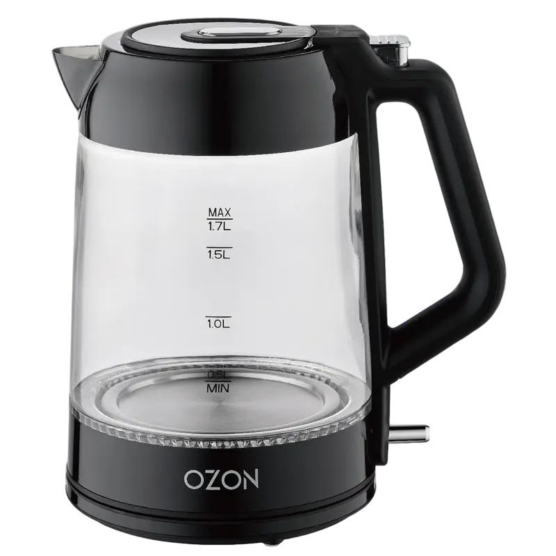 Электрочайник OZON EKC-1705A-GS Чёрный