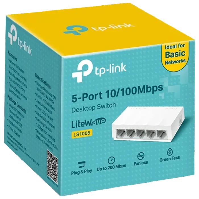 Сетевой коммутатор TP-LINK LS1005 Белый