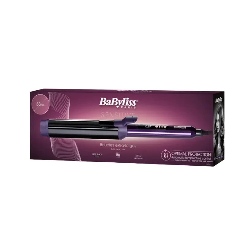 Плойка BaByliss Sensitive C638E Чёрный | Фиолетовый