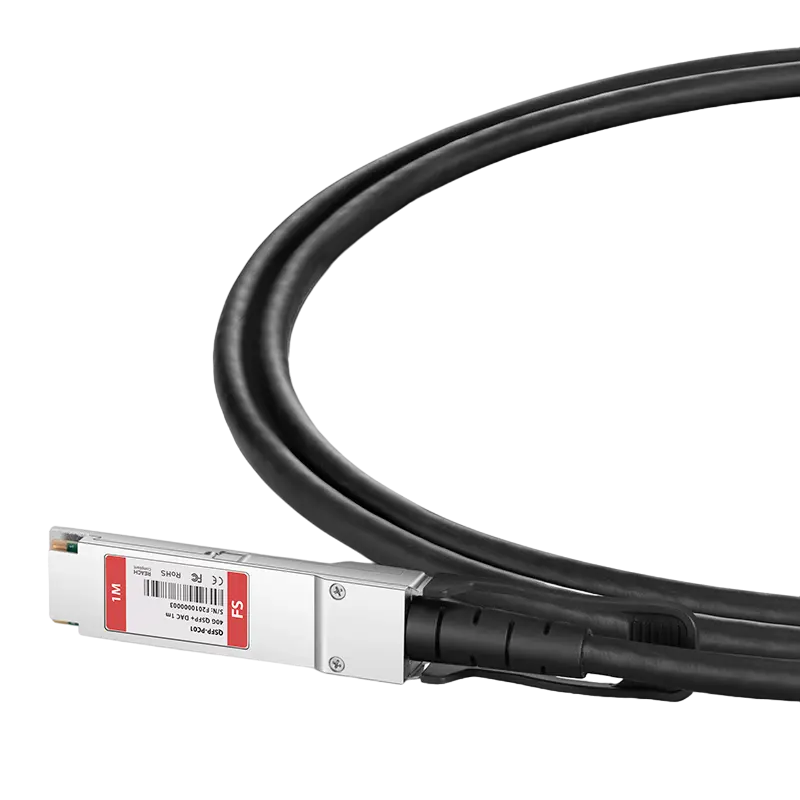Кабель прямого подключения Gigaligth QSFP-H40G-CU1M Черный