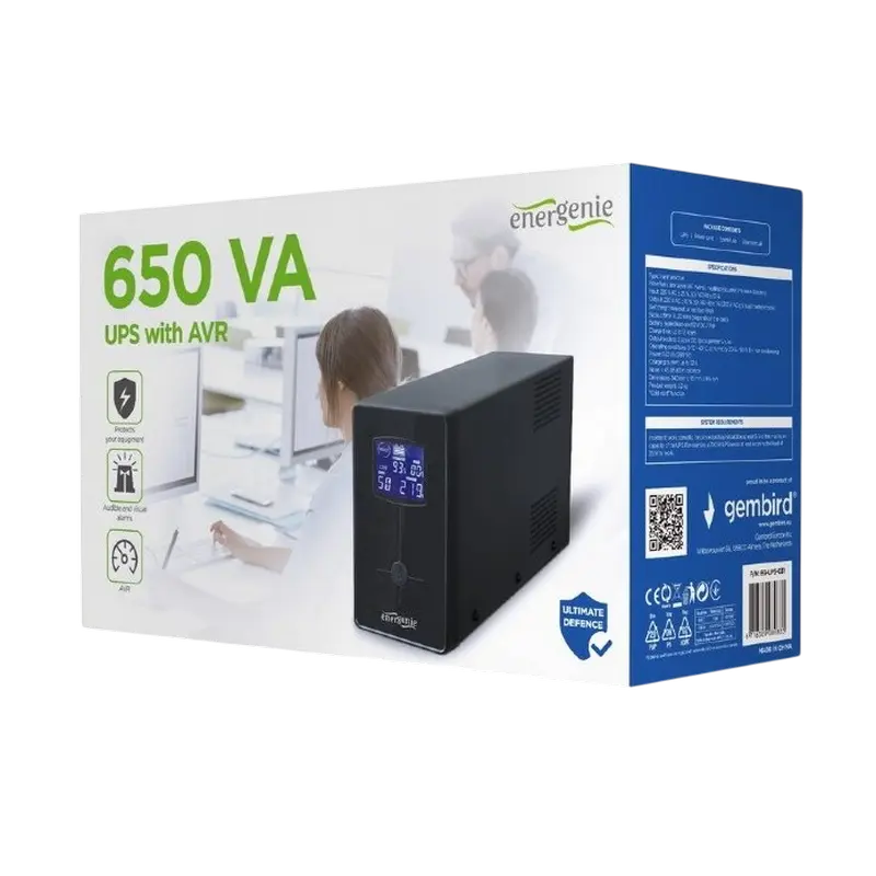 Источник бесперебойного питания Gembird EnerGenie EG-UPS-031 Черный