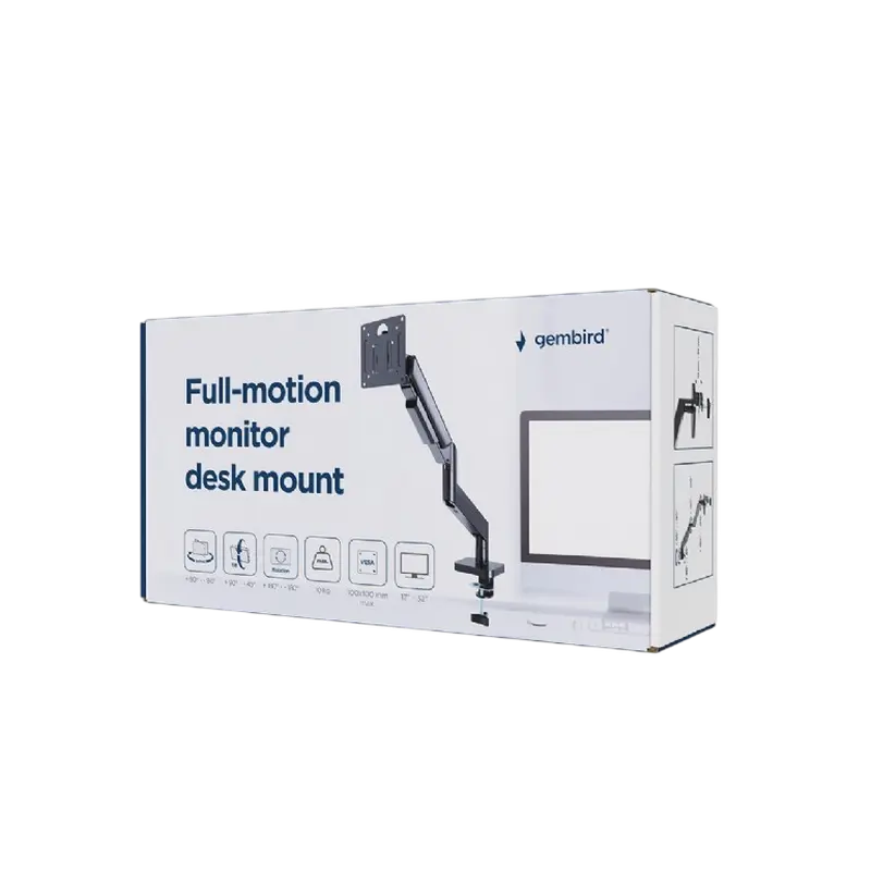 Настольный кронштейн для монитора Gembird MA-DA1-04 Черный