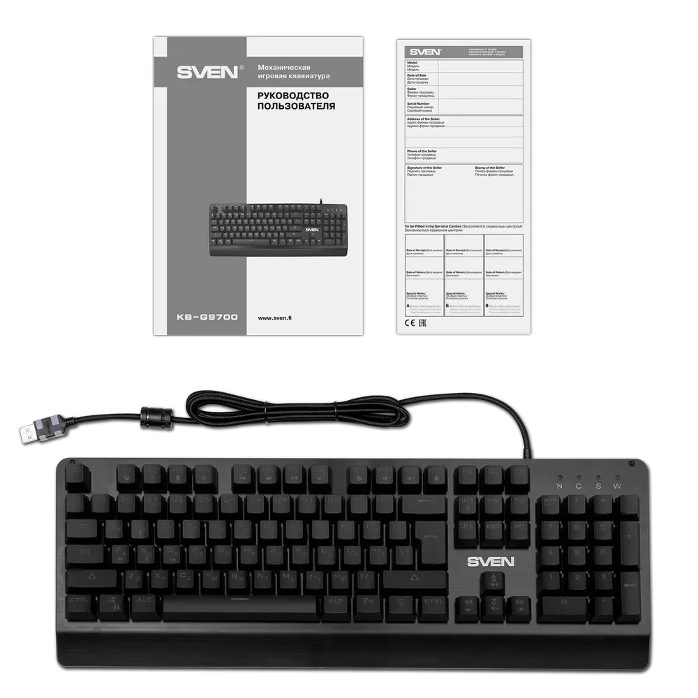 Клавиатура SVEN KB-G9700 Механический Черный