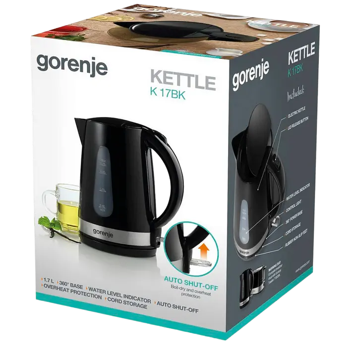 Электрочайник Gorenje K17BK Чёрный