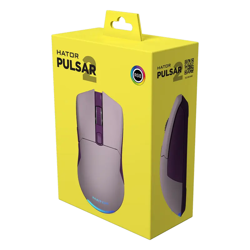 Игровая мышь HATOR Pulsar 2 Проводное Сиреневый