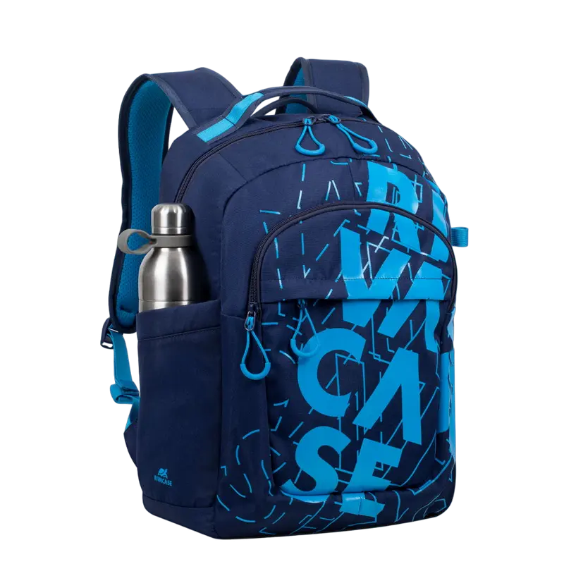 Rucsac zilnic Rivacase Heide Albastru închis/Albastru deschis