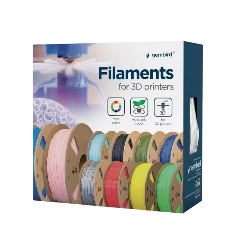 Нить для 3D-принтера Gembird 3DP-PETG1.75-01-GR Серый