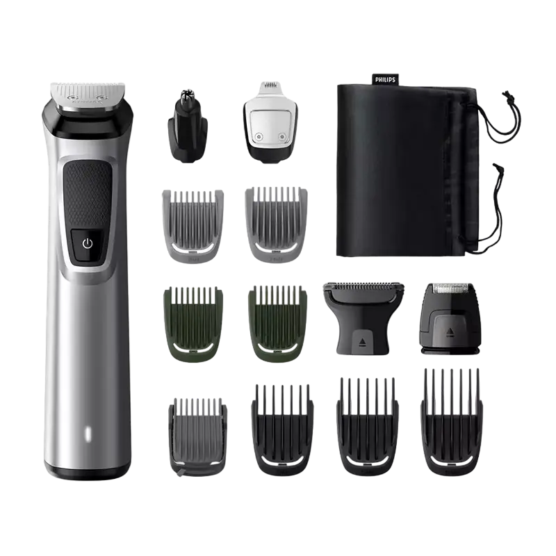 Мужской Триммер Philips Multigroom Series 7000 Чёрный | Серебристый