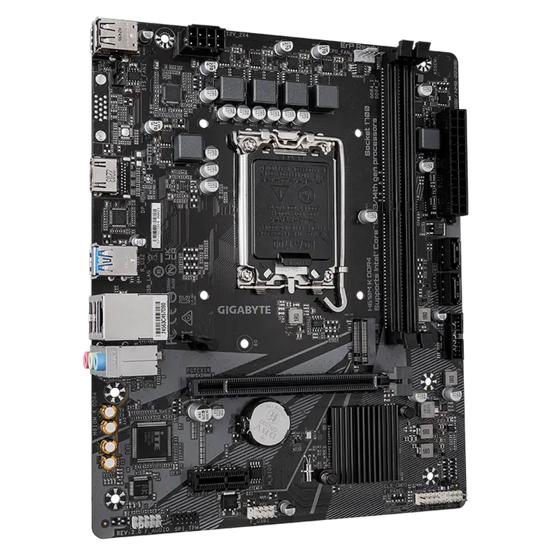 Материнская плата Gigabyte H610M K DDR4 2.0 LGA1700 Micro-ATX