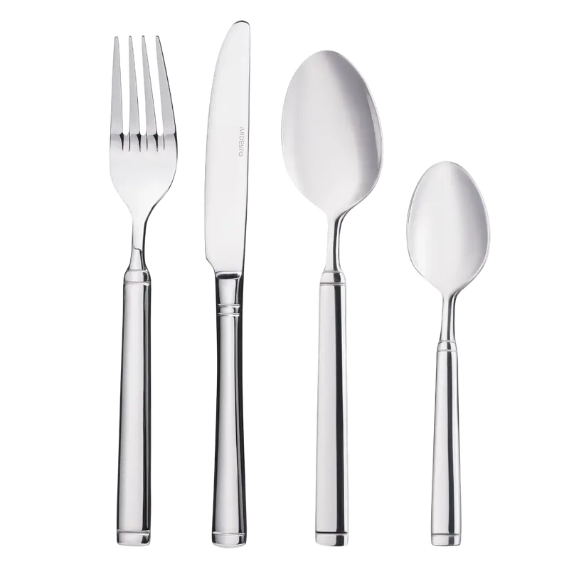 Набор столовых приборов Ardesto AR0724BS Black Mars Bordeaux Нержавеющая сталь