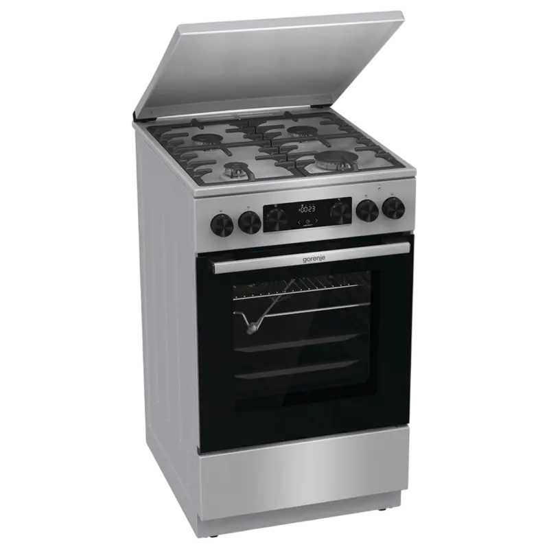 Комбинированная плита Gorenje GKS5C71XF Нержавеющая сталь