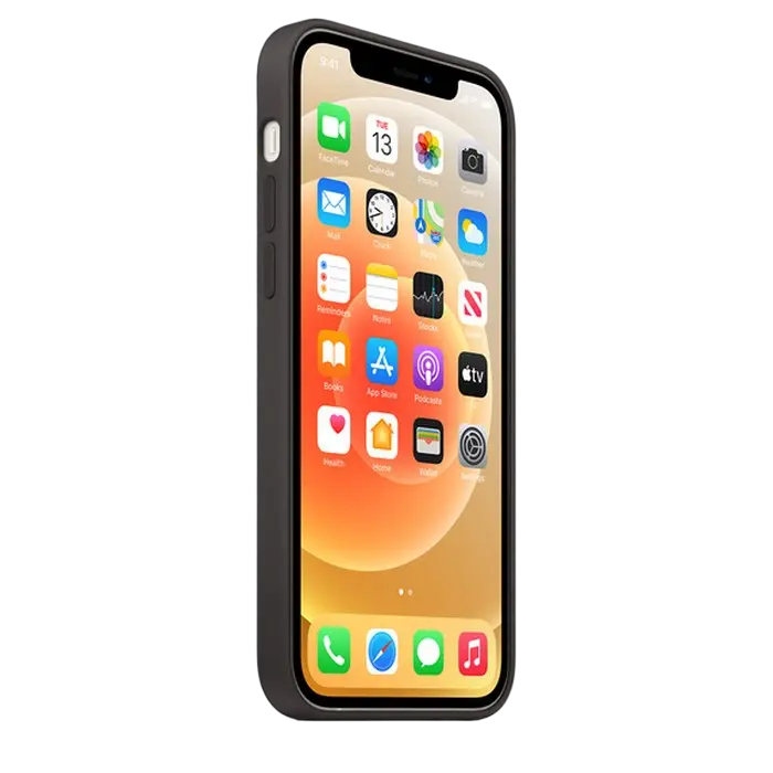 Чехол Apple iPhone 12/12 Pro Silicone Case MagSafe Чёрный