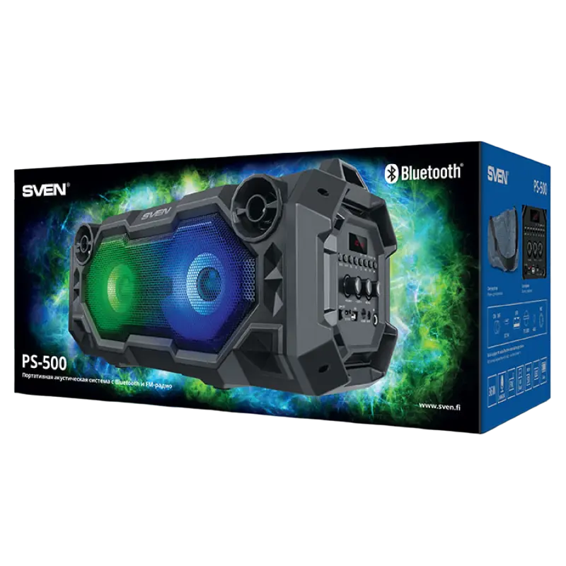 Портативная колонка SVEN PS-500 Чёрный