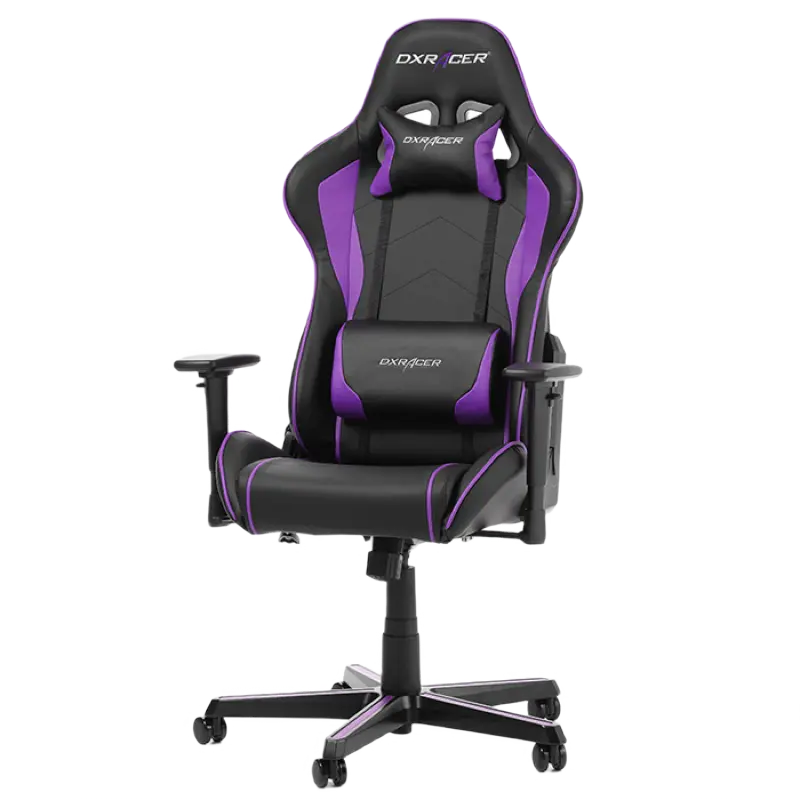 Scaun Gaming DXRacer Formula GC-F08-NV PU Piele Black/Violet