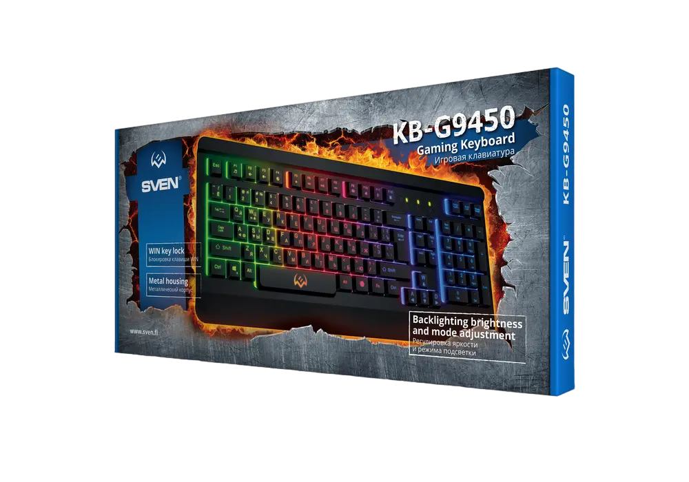 Клавиатура SVEN KB-G9450 Мембрана Черный