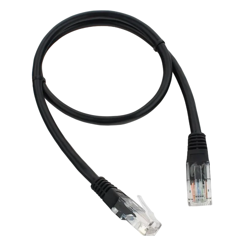 Патч-корд Cablexpert PP12-0.5M/BK Черный