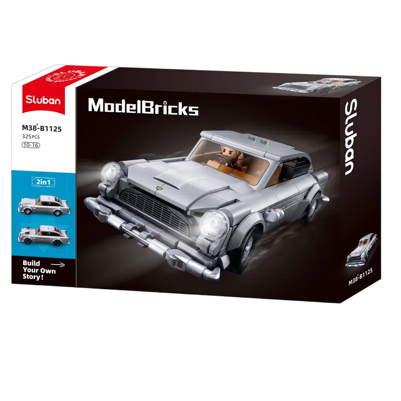 Конструктор Sluban Model Bricks - Car of a Secret Agent Серый