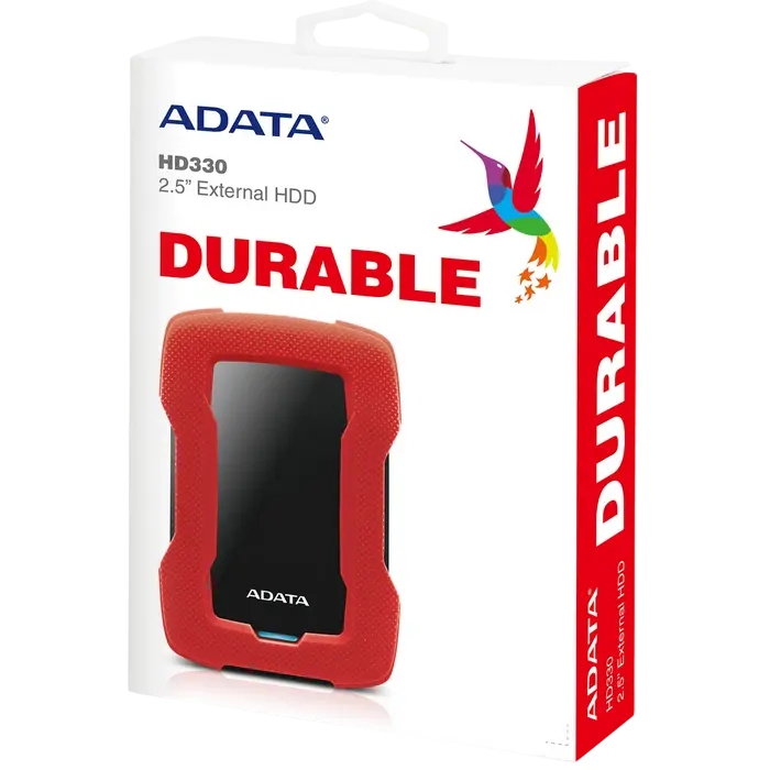 Внешний портативный жесткий диск ADATA HD330 1 ТБ Красный