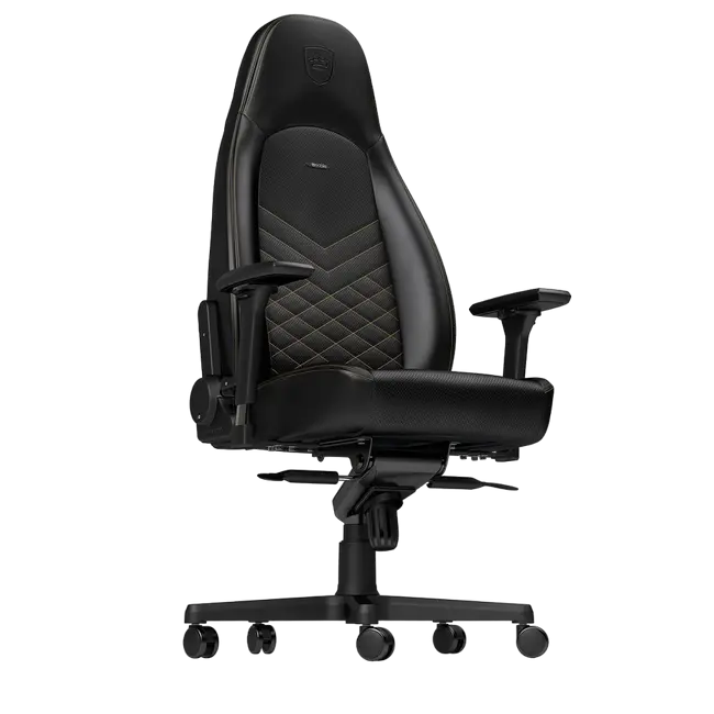 Scaun Gaming Noblechairs Icon PU Piele Negru/Auriu