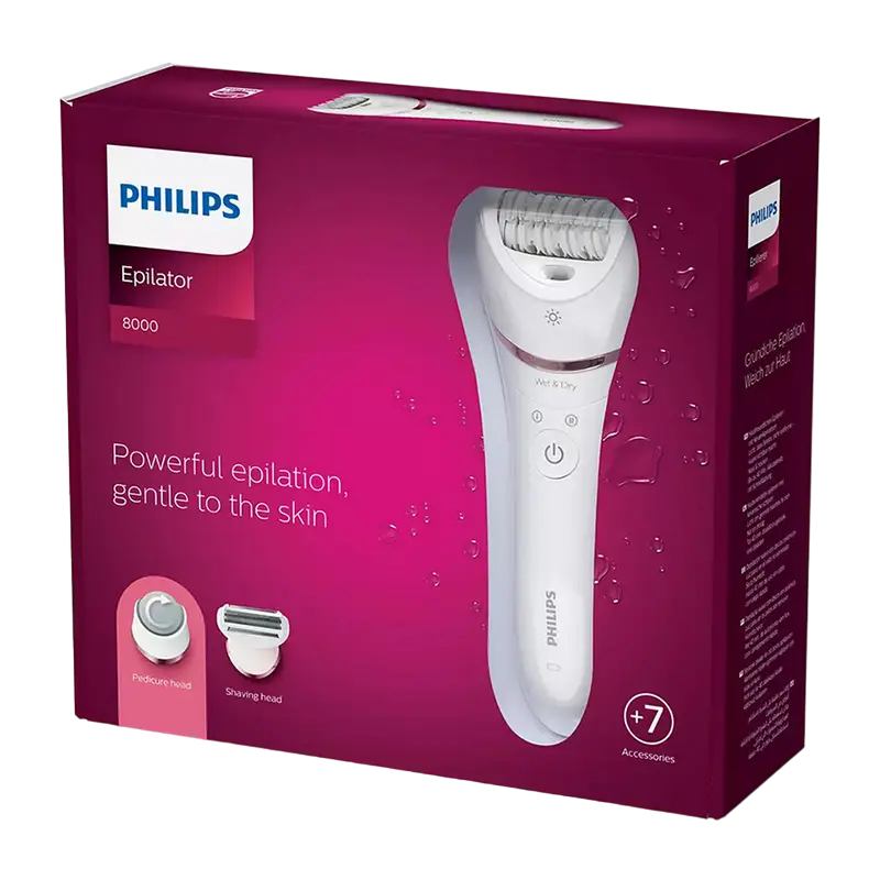 Эпилятор Philips Series 8000 Белый Розовый
