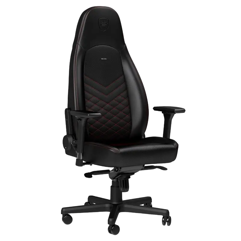 Scaun Gaming Noblechairs Icon PU Piele Negru/Rosu