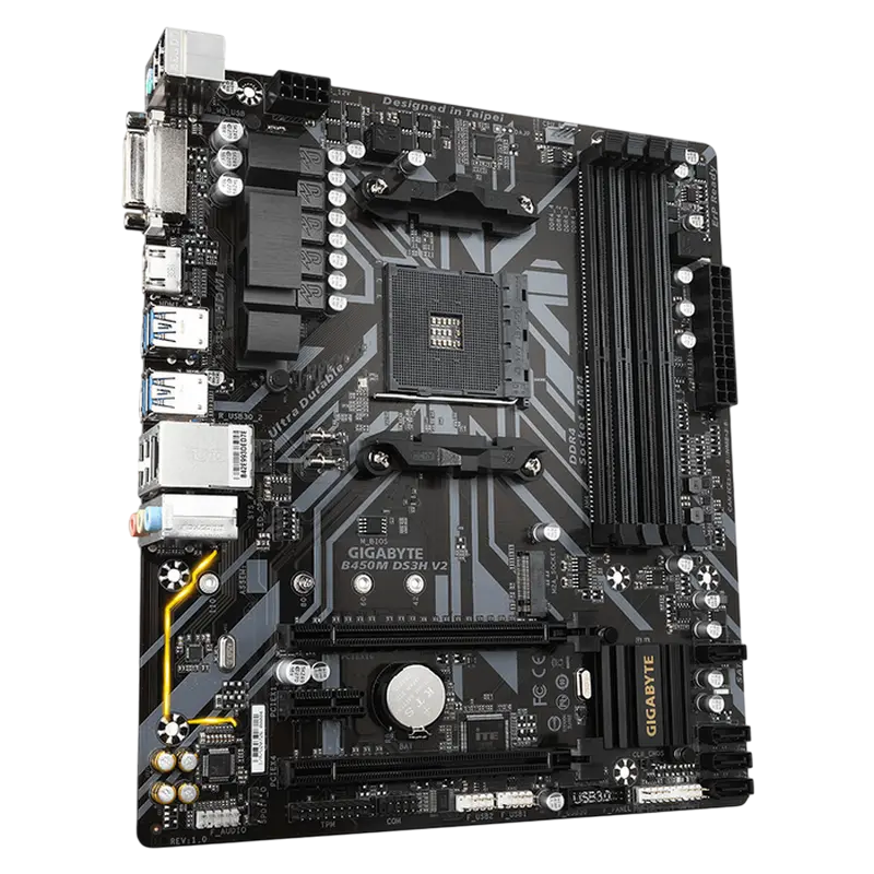 Материнская плата Gigabyte B450M DS3H V2 1.0 AM4 Micro-ATX