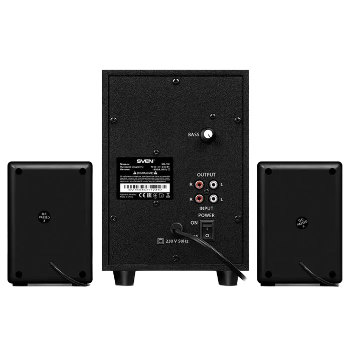 Компьютерные колонки SVEN MS-110 Черный
