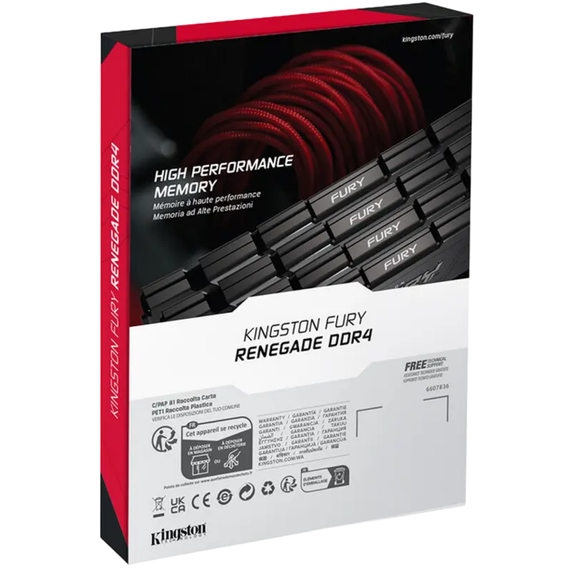 Оперативная память Kingston FURY Renegade FURY Renegade 16 ГБ Черный/Серебристый