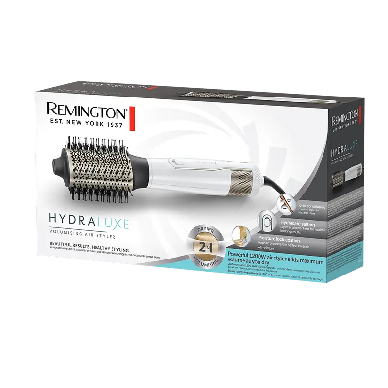 Uscător de păr-perie Remington Hydraluxe Alb