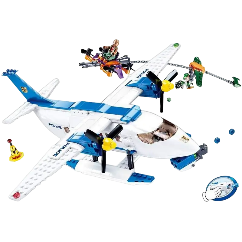 Конструктор Sluban Police - Manhunt by Air Разноцветный