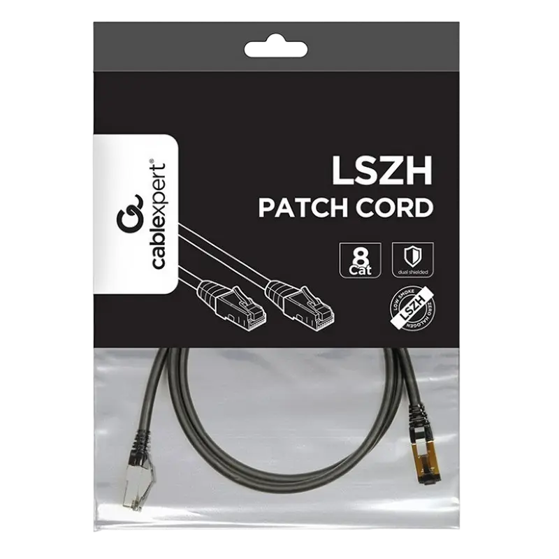Патч-корд Cablexpert PP8-LSZHCU-BK-1M Черный