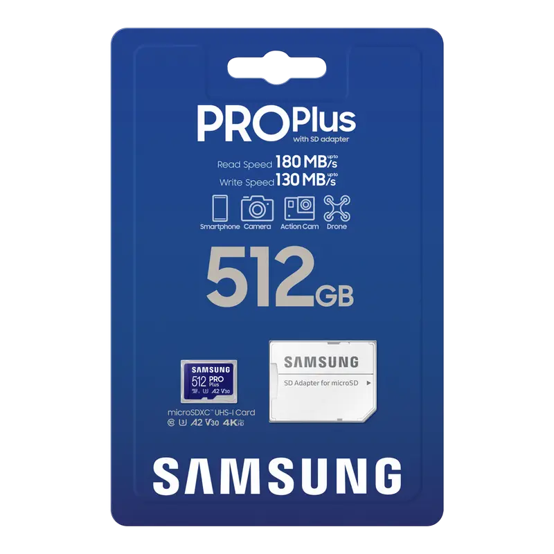 Карта памяти Samsung PRO Plus MicroSD 512ГБ