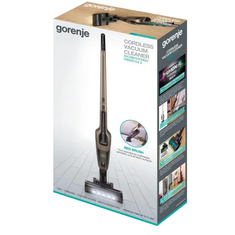 Вертикальный Пылесос Gorenje SVC288191FSIIGO Коричневый