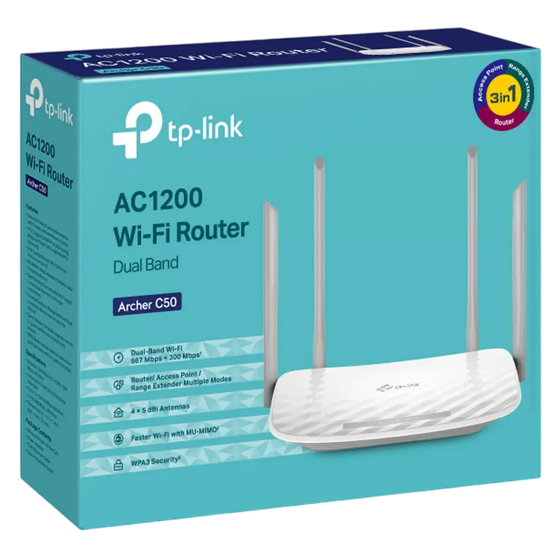 Беспроводной маршрутизатор TP-LINK Archer C50 Белый