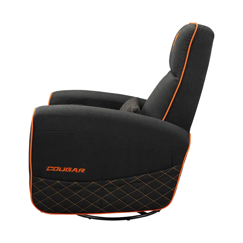 Игровое кресло Cougar FIDOM Имитация льна Черный | Оранжевый