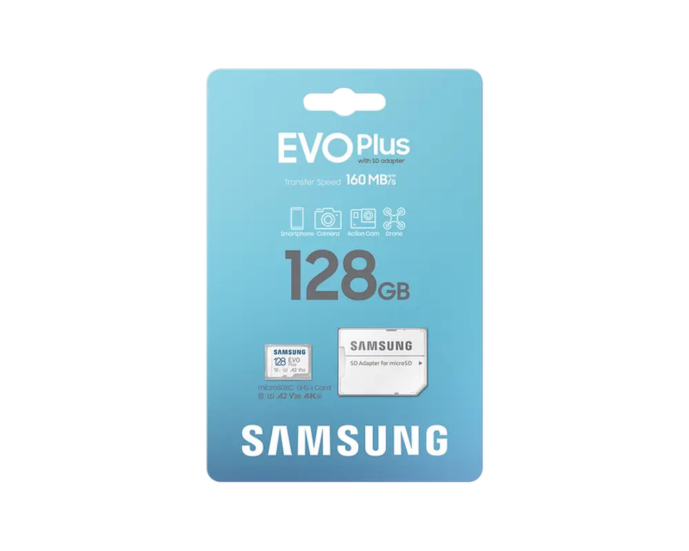 Карта памяти Samsung EVO Plus MicroSD 128ГБ