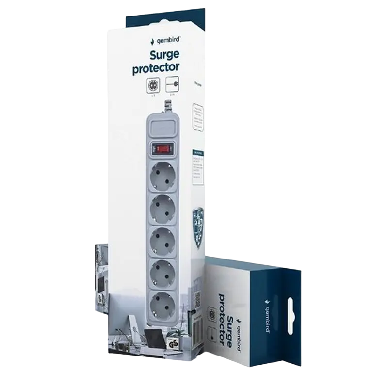 Prelungitor electric Gembird GMB SPG3-B-10C Alb