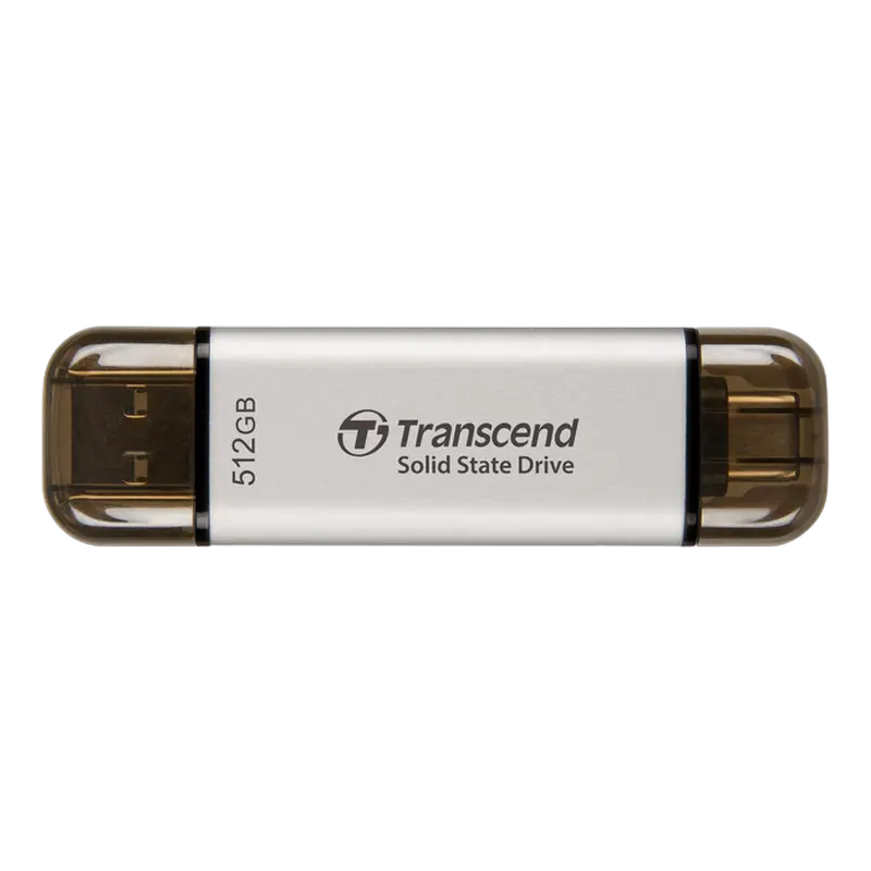 Внешний портативный SSD накопитель Transcend ESD310S 512 GB Серебристый