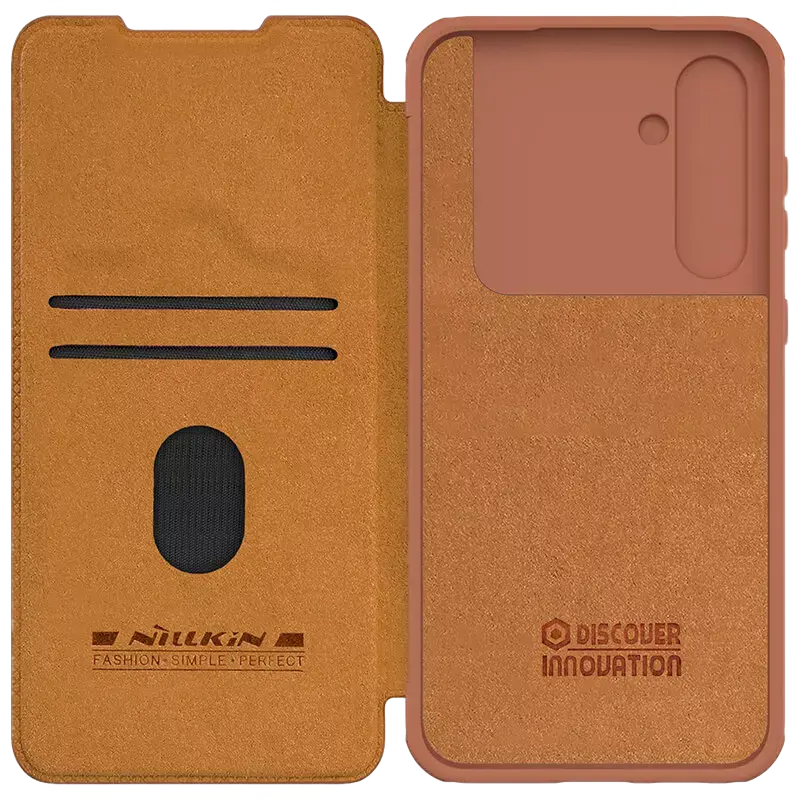 Чехол книжка Nillkin Samsung Galaxy S23 FE Qin Pro Qin Pro Коричневый