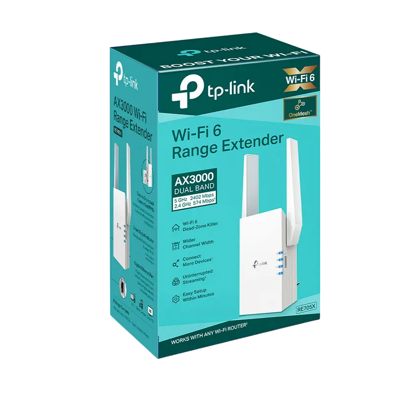 Amplificator de semnal Wi‑Fi TP-LINK RE705X Alb
