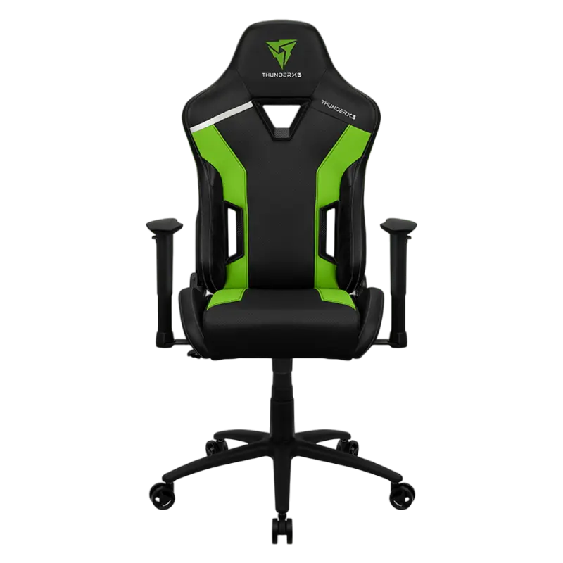 Игровое кресло ThunderX3 TC3 Искусственная кожа Черный/Зеленый