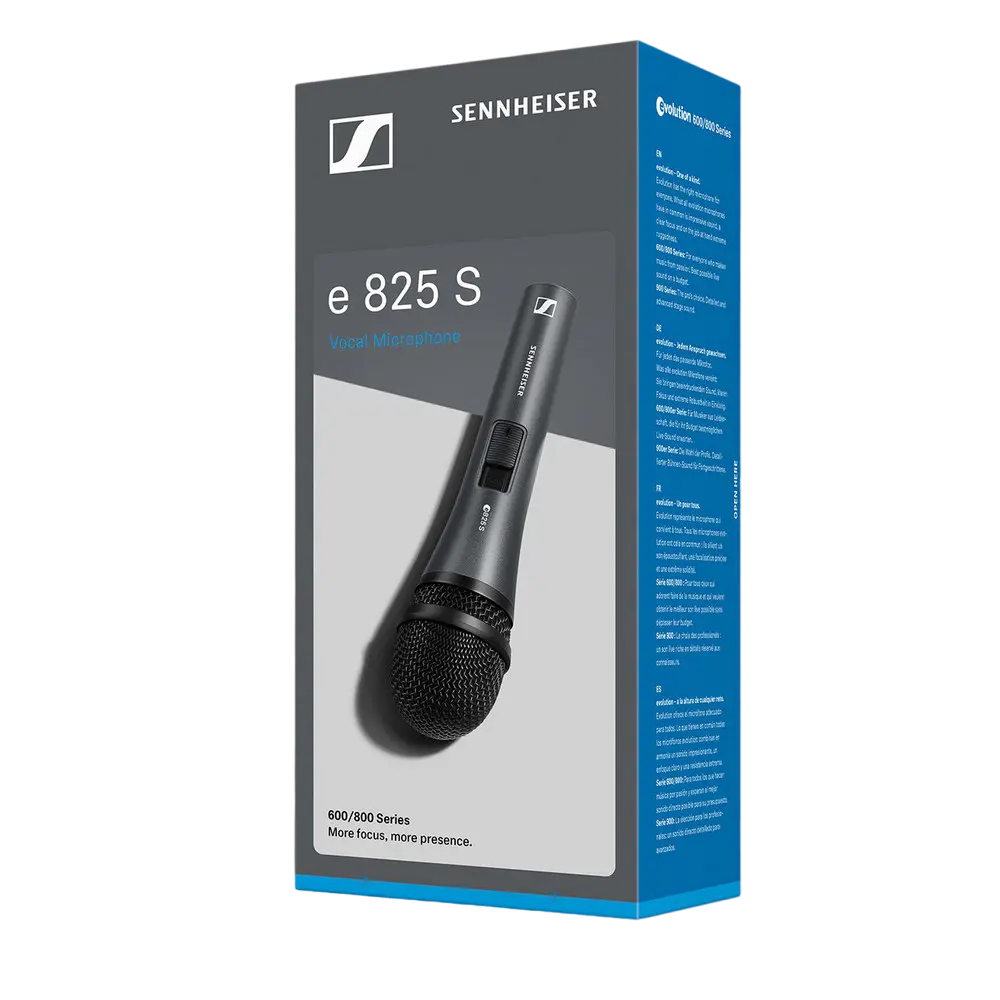Караоке микрофон Sennheiser E 825-S Проводной аналоговый Серый