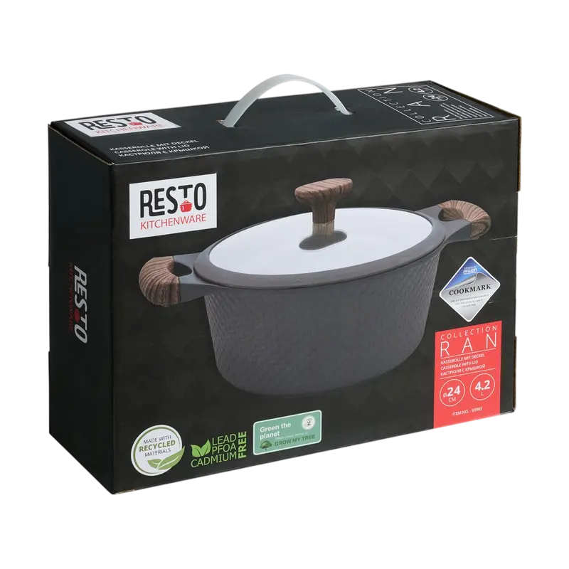 Кастрюля RESTO Ran RAN Чёрный