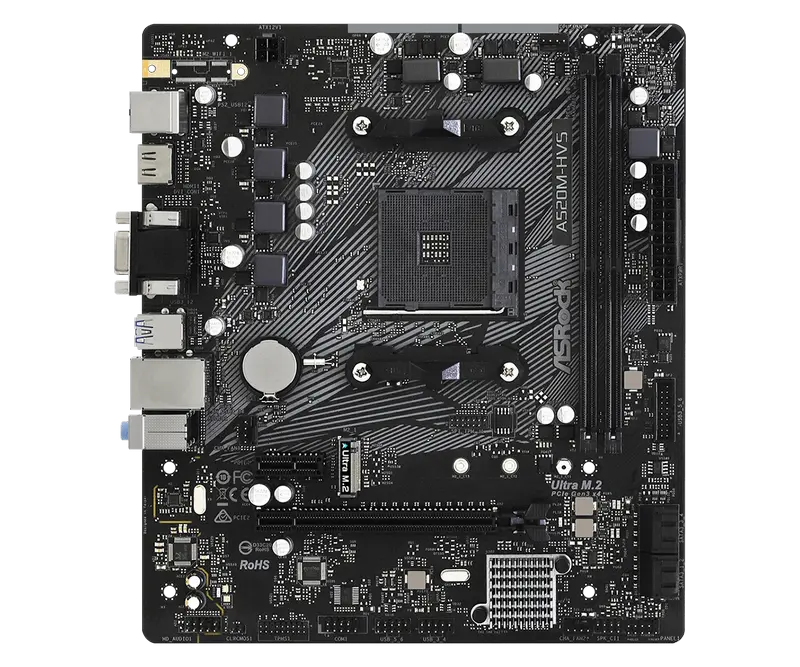 Материнская плата ASRock A520M-HVS AM4 Micro-ATX