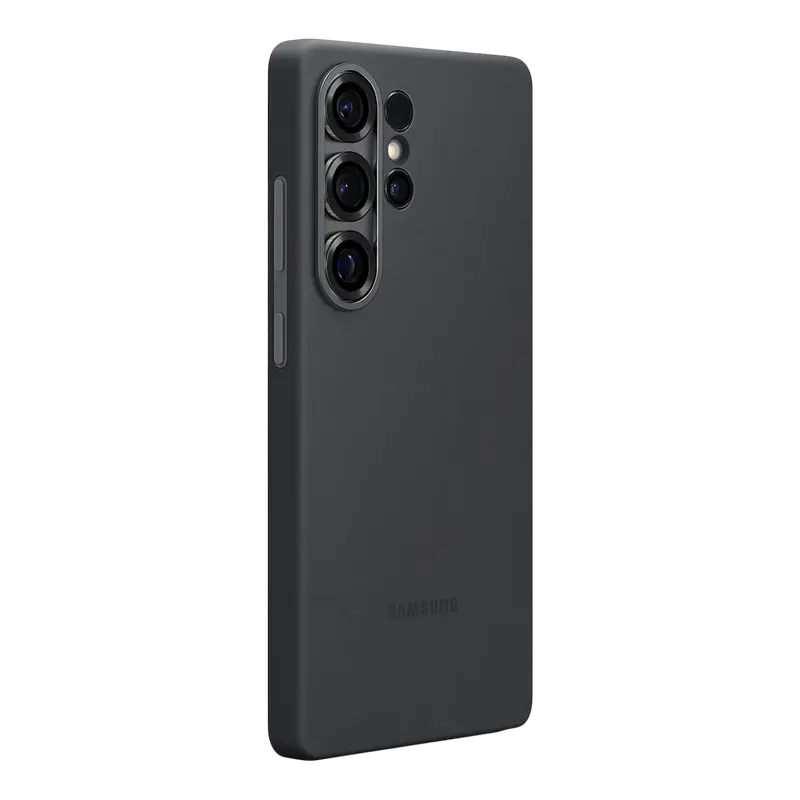 Чехол Samsung Galaxy S25 Ultra Silicone Cover Силиконовый Чехол Чёрный