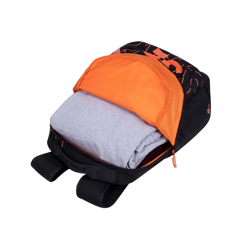 Rucsac zilnic Rivacase Heide Negru/Portocaliu