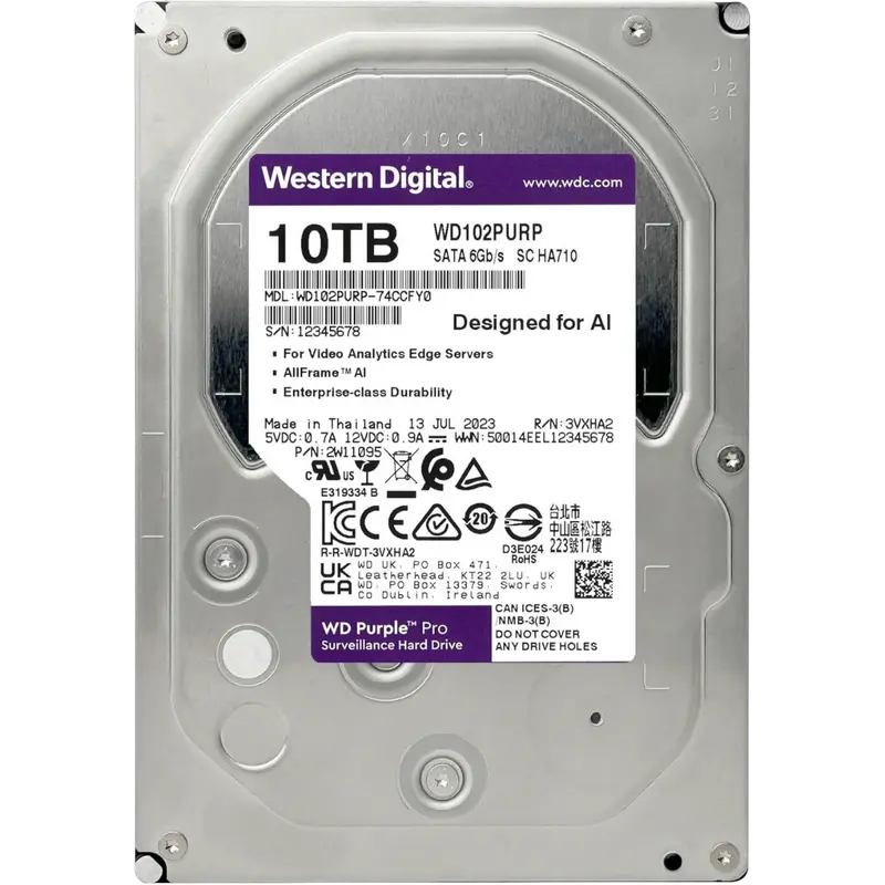 Unitate HDD Western Digital WD Purple Pro WD Purple Pro™ 10 TB