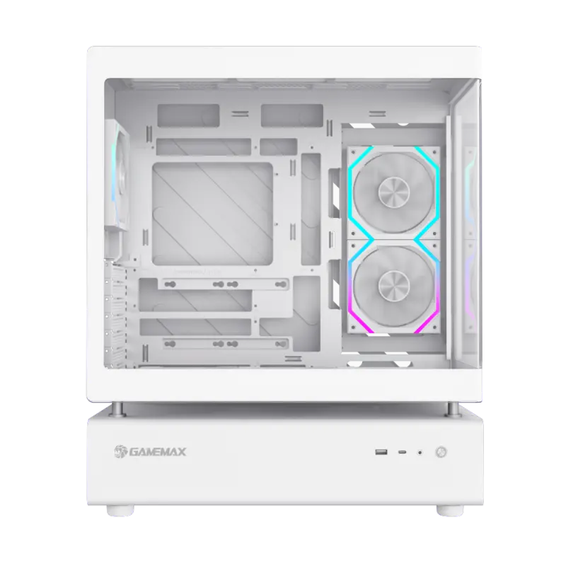 Carcasă PC Gamemax N80 WH Midi-Tower Alb