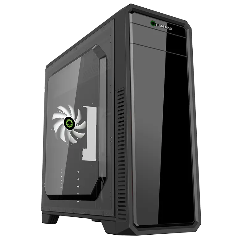 Carcasă PC Gamemax G561-FRGB Midi-Tower Negru