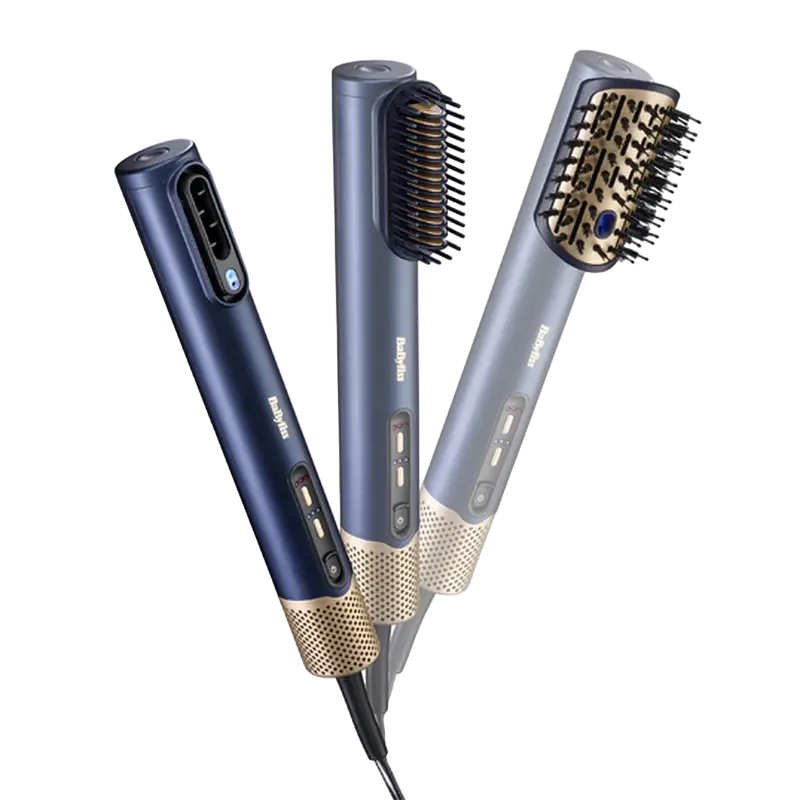 Uscător de păr-perie BaByliss Air Wand Multistyler Albastru